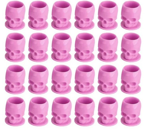 Ковпачки під фарбу Череп Pink